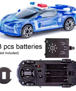 Police Children's Racing Spinner Toy Cars, Real Sports Car with Lights and Music, Drift Racing Toys for Children