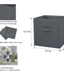 Collapsible Cube Fabric Storage Bins Size: (10.5" x 10.5")