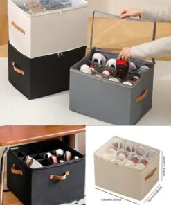 Foldable fabric storage organiser