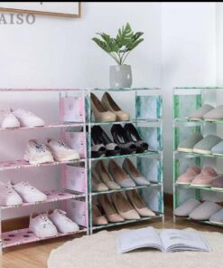Waterproof Shoes Organizer Rack (Random Colors/Designs) 4 Layer