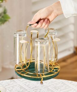 Glass stand metal