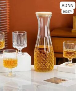 Water set glass merterial 6pcs glass 1pcs jug