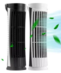 Bladeless Tower Fan With Adjustable Speeds Small USB Powered Desk Cooling Accessories Portable Student Room Desktop Fan