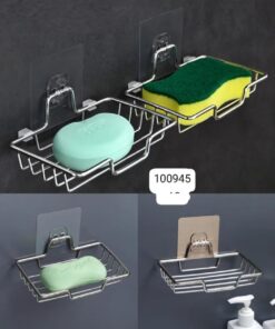Steel soap dish