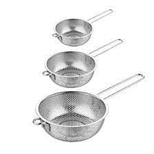 Stainless Steel Strainer Basket Sizes: 25.5cm