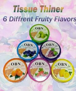 OBN Nail Polish Remover Wipes Fruit Flavor    ( Pack of 6)