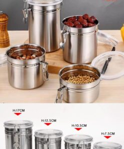 4pcs steel jar set