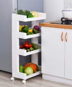 4 Layer Plastic Organizer Storage Trolley