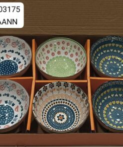 Ceramic bowl set 6pcs