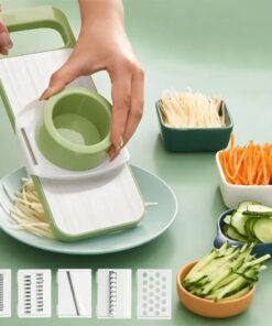 5-in-1 Multifunctional Vegetable & Fruit Slicer With Five Changeable Blades