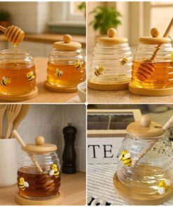 Honeybee glass jar SK