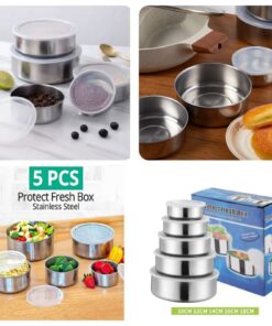 Stainless steel 5psc bowl set SK